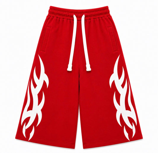 Red Flame Jorts