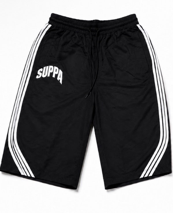 Black Nylon Suppa Shorts