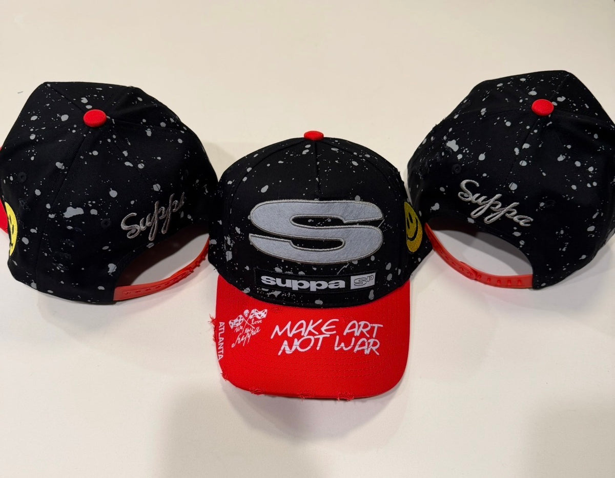 Black Make Art Not War Cap