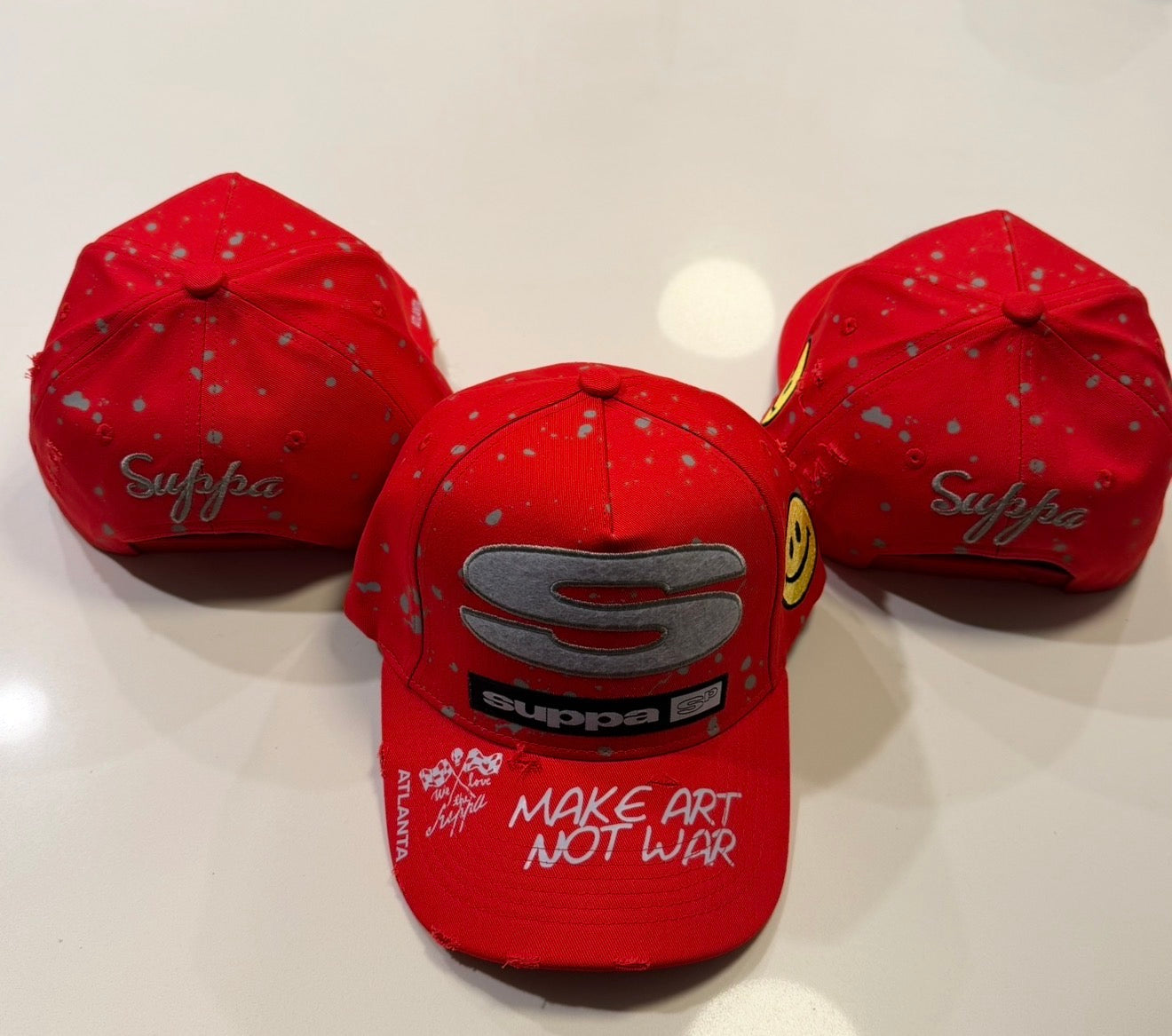 Make Art Not War Red Cap