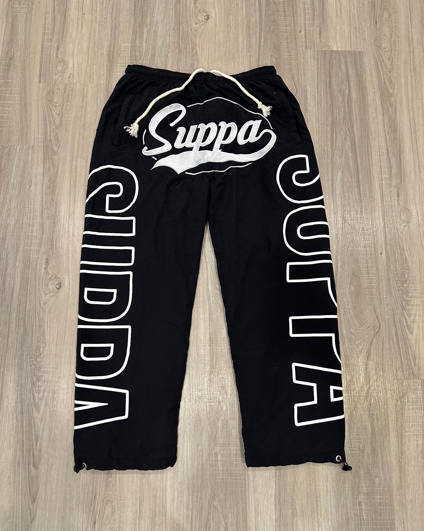 Suppa Nylon Black Pants